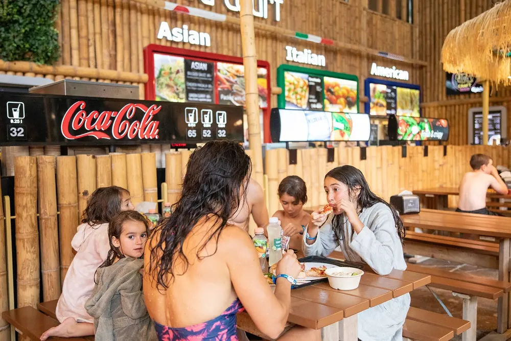 Food Court rett ved Aquadome