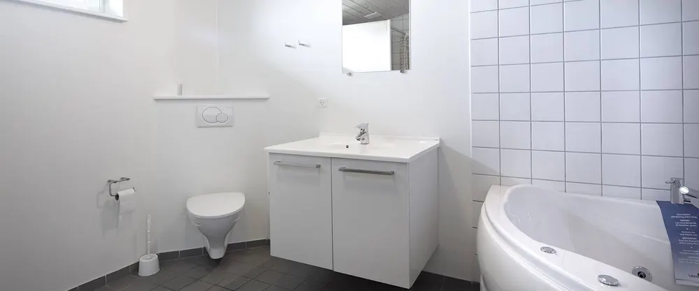 Badet med dusj