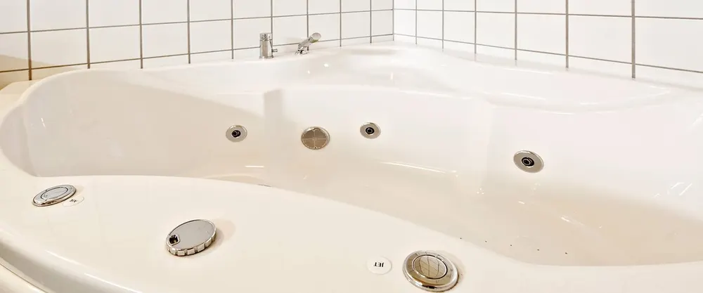 Vårt eget boblebad inne i huset!