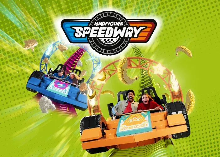 Minifigure Speedway – splitter ny berg-og-dal-bane i 2026
